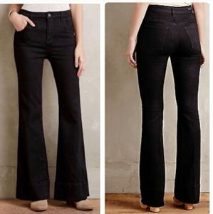 Anthropologie Pilcro Superscript black flare pants
